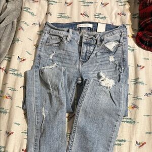 Denim Blue Distressed Jeans